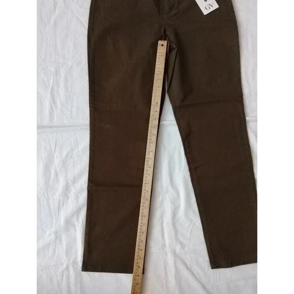 NEW Gloria Vanderbilt Amanda Original Slimming Jeans Size 10 Huckleberry + Olive - Picture 13 of 16